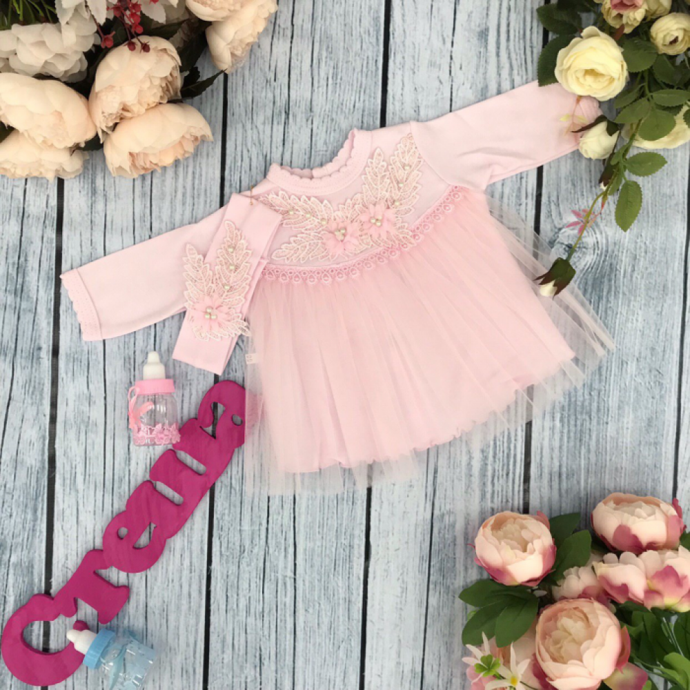 160-ДР. Платье с повязкой на голову,хлопок 100 % интерлок 74,80,86