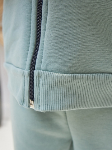 328-ОЛ. Костюм детский  на молнии, олива, хлопок 65%, 35% ПЭ, 3-х нитка без начеса 80,86,92