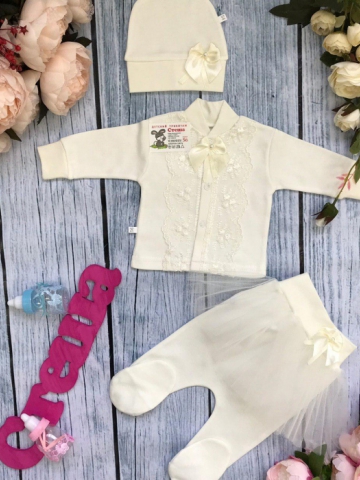 Купить оптом 172. Костюм 3-х предметник "юбка" , хлопок 100 % интерлок в Камышине