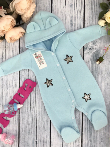 Купить оптом 218. Комбинезон ясельный, хлопок 65%, 35% ПЭ, футер с начёсом 62.68,74 в Камышине