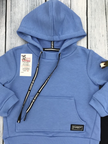 275-Г. Костюм ясельный, хлопок 65%, 35% ПЭ, 3-х нитка (без начёса)  74,80,86,92