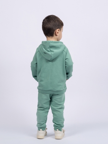 311-Х. Свитшот с капюшоном + Штаны, хлопок 65%, 35% ПЭ, 3-х нитка ( без начеса) хаки 80,86,92