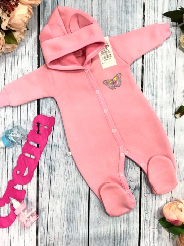 Купить оптом 145. Комбинезон ясельный, хлопок 65%, 35% ПЭ, футер 3-х нитка с начёсом 62.68,74 в Камышине